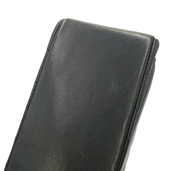 シャネル チェーンショルダーバッグ マトラッセ25 ココマーク シングルチェーン シングルフラップ A01165 CHANEL 黒