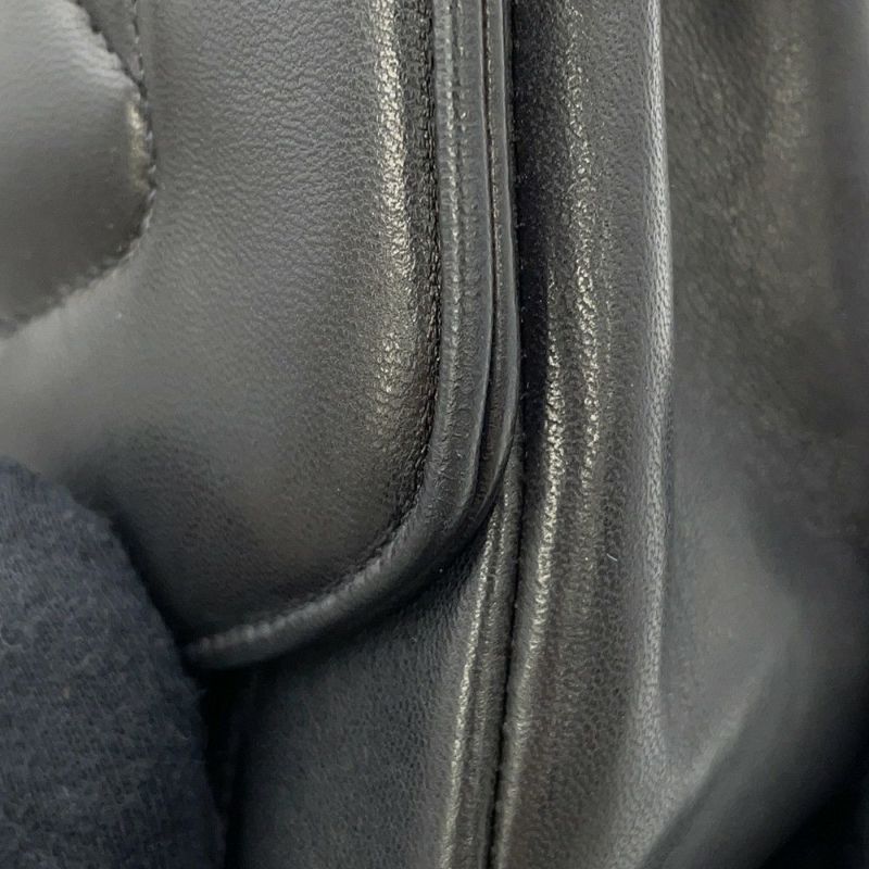 シャネル チェーンショルダーバッグ マトラッセ25 ココマーク シングルチェーン シングルフラップ A01165 CHANEL 黒