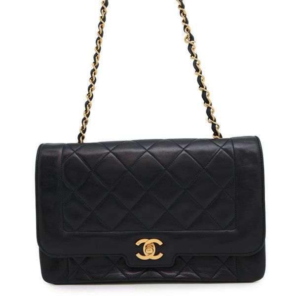 シャネル チェーンショルダーバッグ マトラッセ ココマーク ダイアナ CHANEL