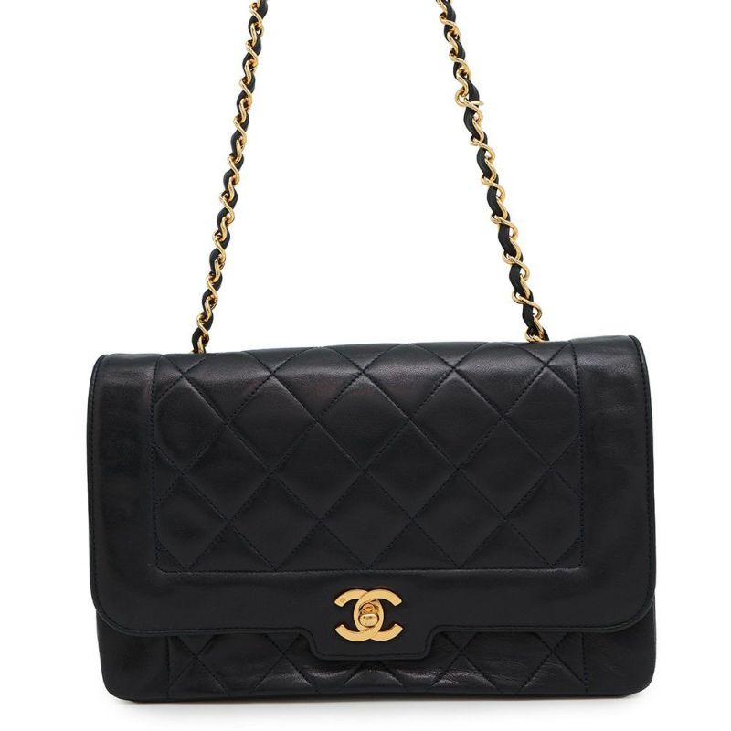 シャネル チェーンショルダーバッグ マトラッセ ココマーク ダイアナ CHANEL