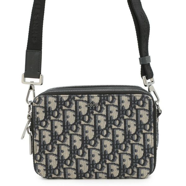 クリスチャン・ディオール ショルダーバッグ オブリーク ジップポーチ ジャカード 2OBBC119YSE Dior トロッター