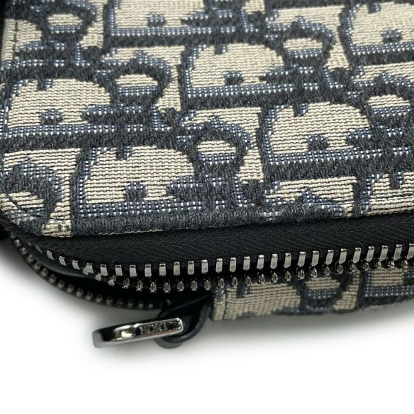 クリスチャン・ディオール ショルダーバッグ オブリーク ジップポーチ ジャカード 2OBBC119YSE Dior トロッター
