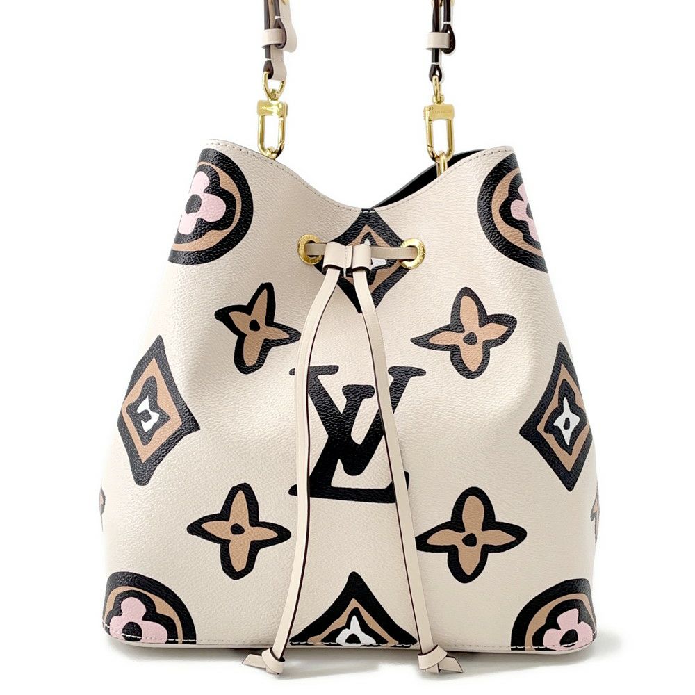 ルイヴィトン ショルダーバッグ モノグラム・ワイルドアットハート ネオノエ M45822 LOUIS VUITTON クレーム