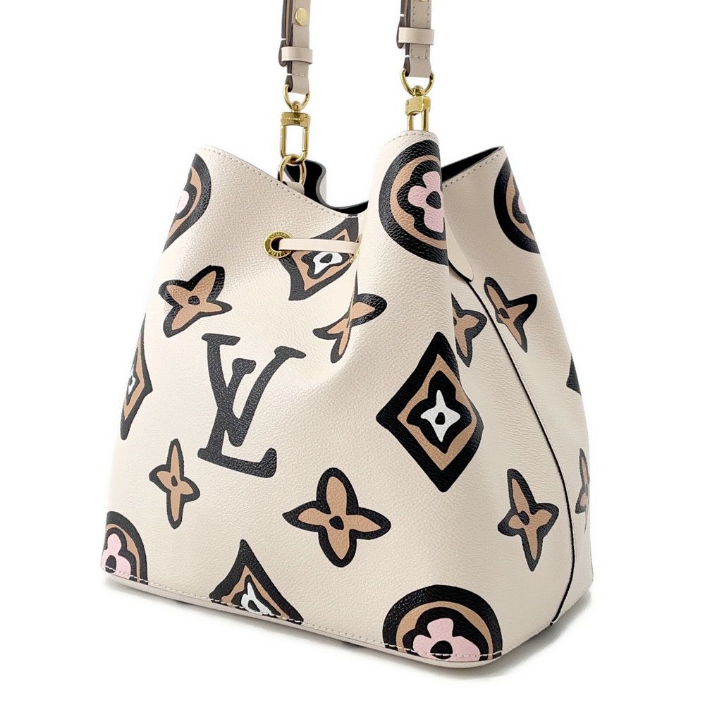 ルイヴィトン ショルダーバッグ モノグラム・ワイルドアットハート ネオノエ M45822 LOUIS VUITTON クレーム