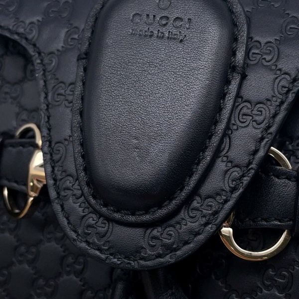 グッチ チェーンショルダーバッグ マイクログッチシマ ホースビット レザー 449636 GUCCI 黒 アウトレット品