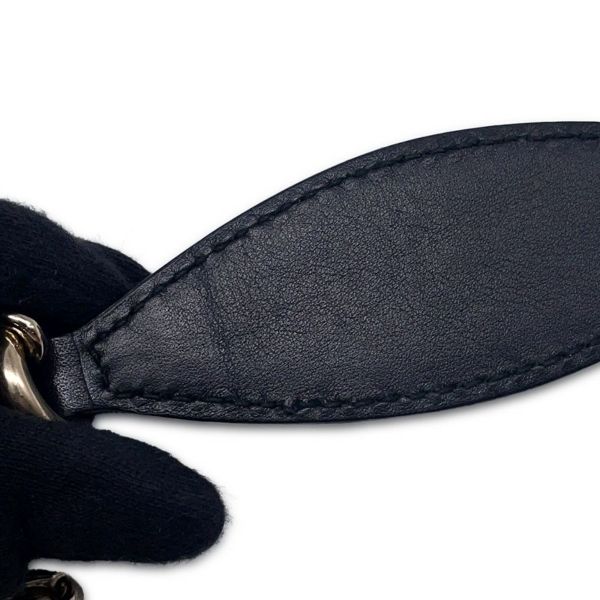 グッチ チェーンショルダーバッグ マイクログッチシマ ホースビット レザー 449636 GUCCI 黒 アウトレット品