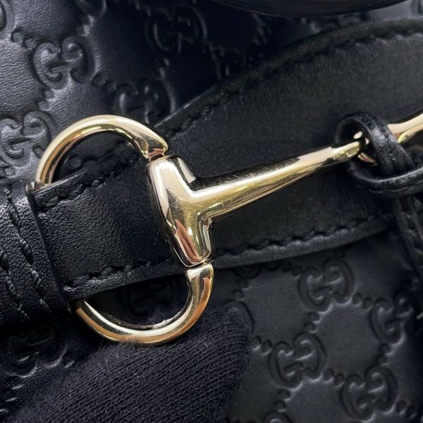 グッチ チェーンショルダーバッグ マイクログッチシマ ホースビット レザー 449636 GUCCI 黒 アウトレット品