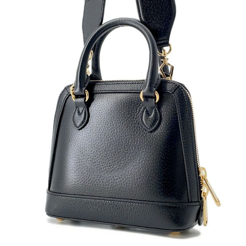 グッチ ハンドバッグ ホースビット1955 ミニ トップハンドル アディダスコラボ 677212 GUCCI 2wayショルダー 黒