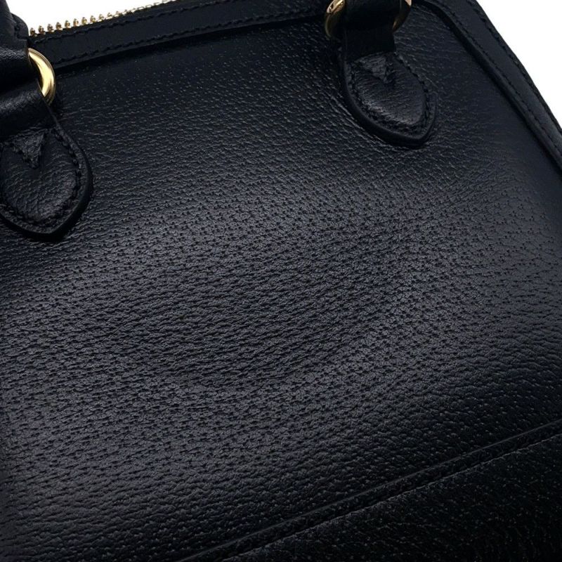 グッチ ハンドバッグ ホースビット1955 ミニ トップハンドル アディダスコラボ 677212 GUCCI 2wayショルダー 黒