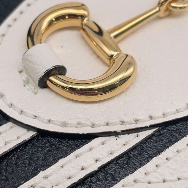 グッチ ハンドバッグ ホースビット1955 ミニ トップハンドル アディダスコラボ 677212 GUCCI 2wayショルダー 黒