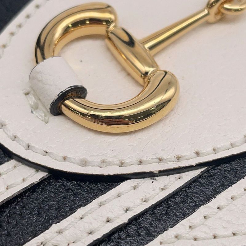 グッチ ハンドバッグ ホースビット1955 ミニ トップハンドル アディダスコラボ 677212 GUCCI 2wayショルダー 黒