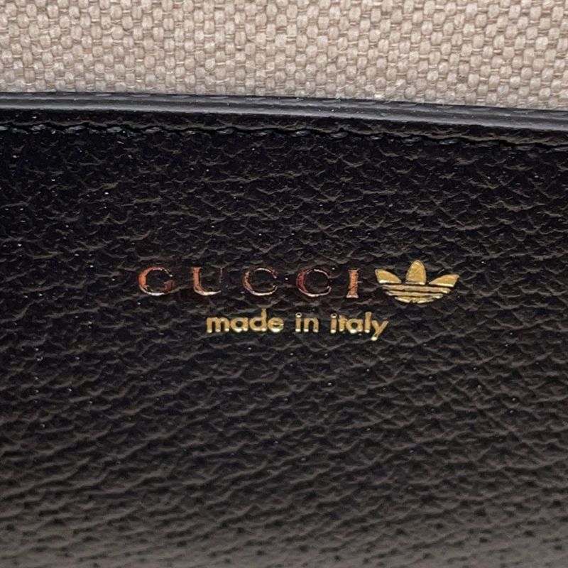 グッチ ハンドバッグ ホースビット1955 ミニ トップハンドル アディダスコラボ 677212 GUCCI 2wayショルダー 黒
