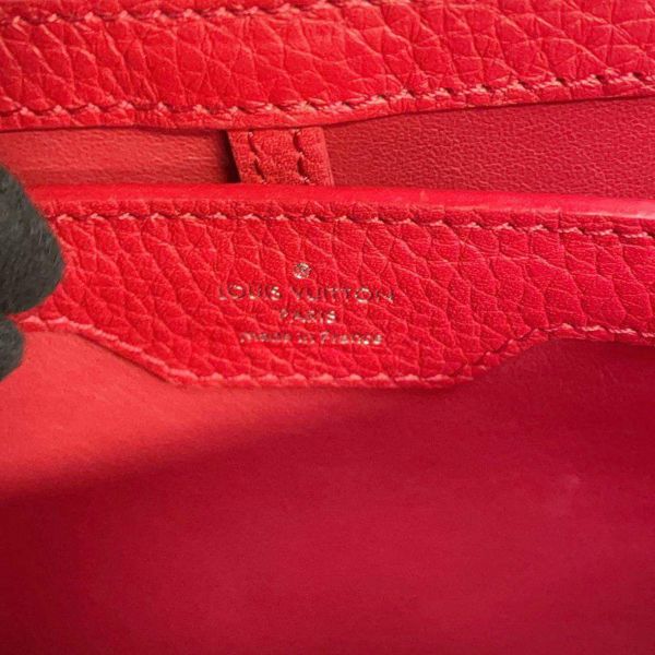 ルイヴィトン ハンドバッグ トリヨンレザー カプシーヌPM M42237 LOUIS VUITTON 2wayショルダーバッグ レッド