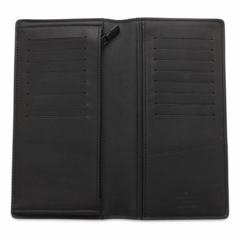ルイヴィトン 長財布 モノグラム・シャドウ ポルトフォイユ・ブラザ M62900 ヴィトン ブラック 黒