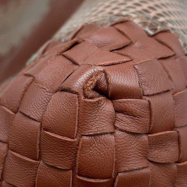 ボッテガヴェネタ トートバッグ イントレチャート アイヤーズ パイソン 340149 BOTTEGA VENETA