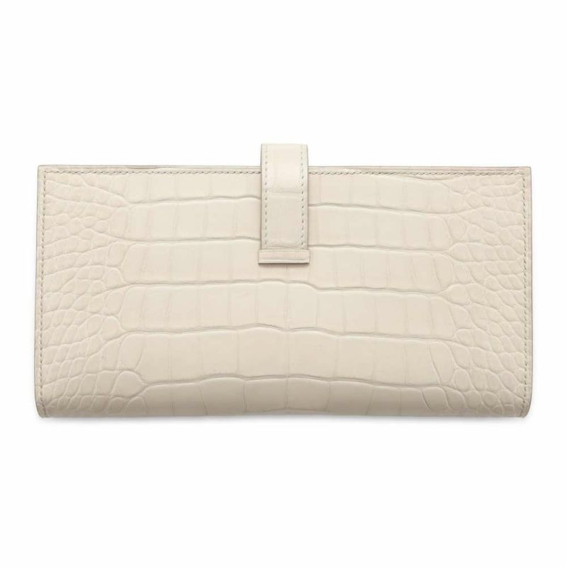 エルメス 長財布 ベアンスフレ ベトン/シルバー金具 アリゲーターマット Z刻印 HERMES 財布