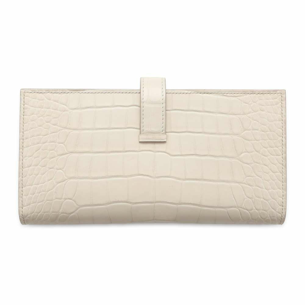 エルメス 長財布 ベアンスフレ ベトン/シルバー金具 アリゲーターマット Z刻印 HERMES 財布