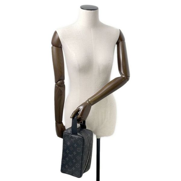 ルイヴィトン クラッチバッグ モノグラム・エクリプス ロッカー ドップ・キット M83113 LOUIS VUITTON メンズ ブラック 黒