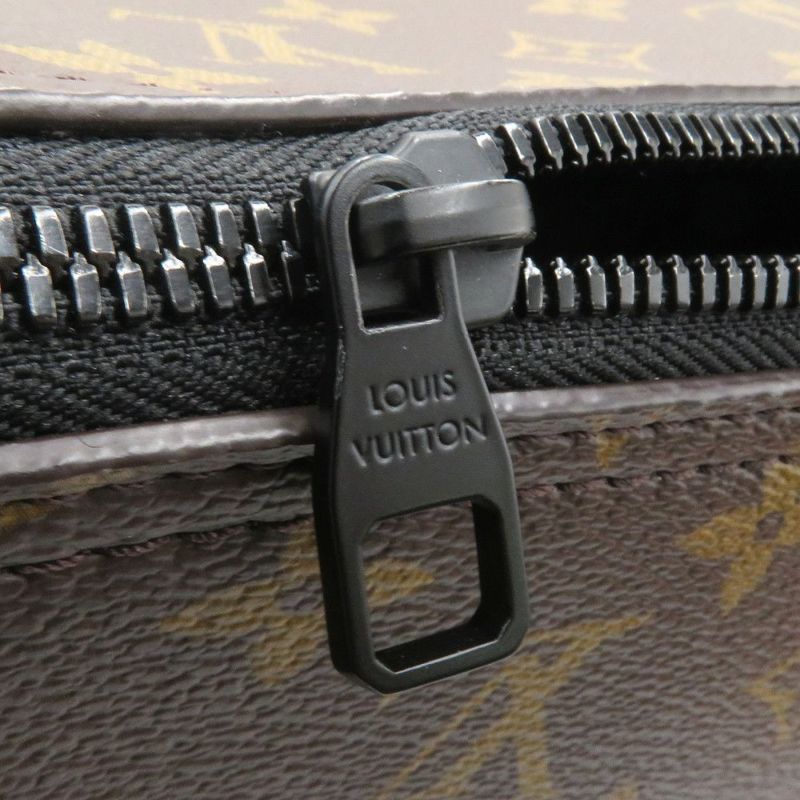 ルイヴィトン ショルダーバッグ モノグラム・マカサー ソフトポロション M46691 2wayハンドバッグ ブラック 黒