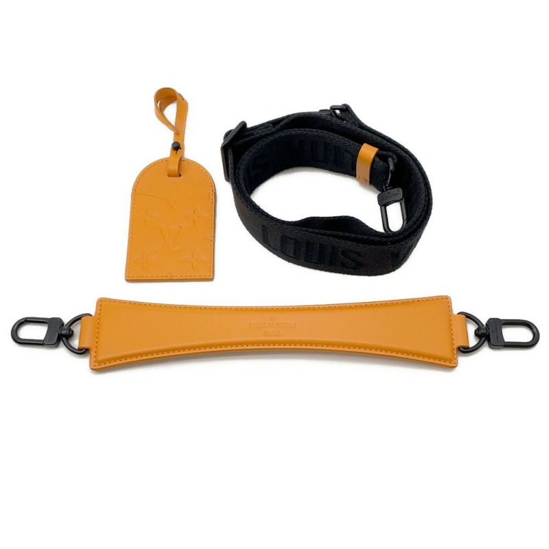 ルイヴィトン ショルダーバッグ モノグラム・マカサー ソフトポロション M46691 2wayハンドバッグ ブラック 黒