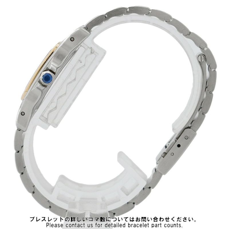 カルティエ サントスガルベ SM W20012C4 Cartier 腕時計 クォーツ アイボリー文字盤