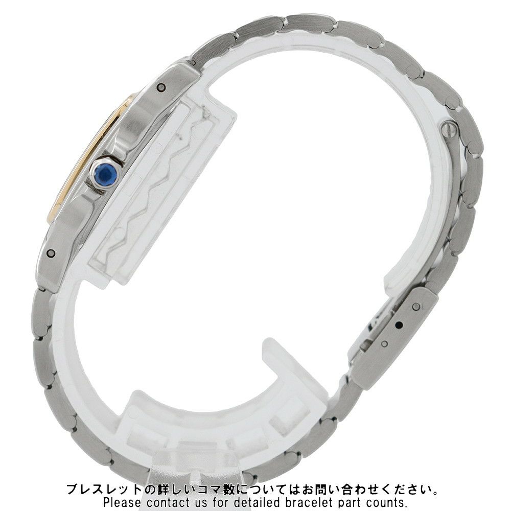 カルティエ サントスガルベ SM W20012C4 Cartier 腕時計 クォーツ アイボリー文字盤