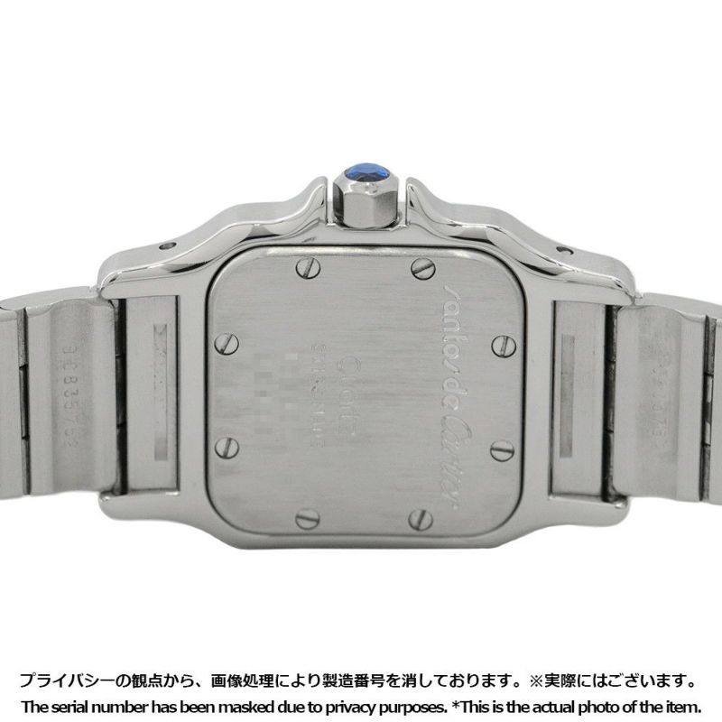 カルティエ サントスガルベ SM W20012C4 Cartier 腕時計 クォーツ アイボリー文字盤