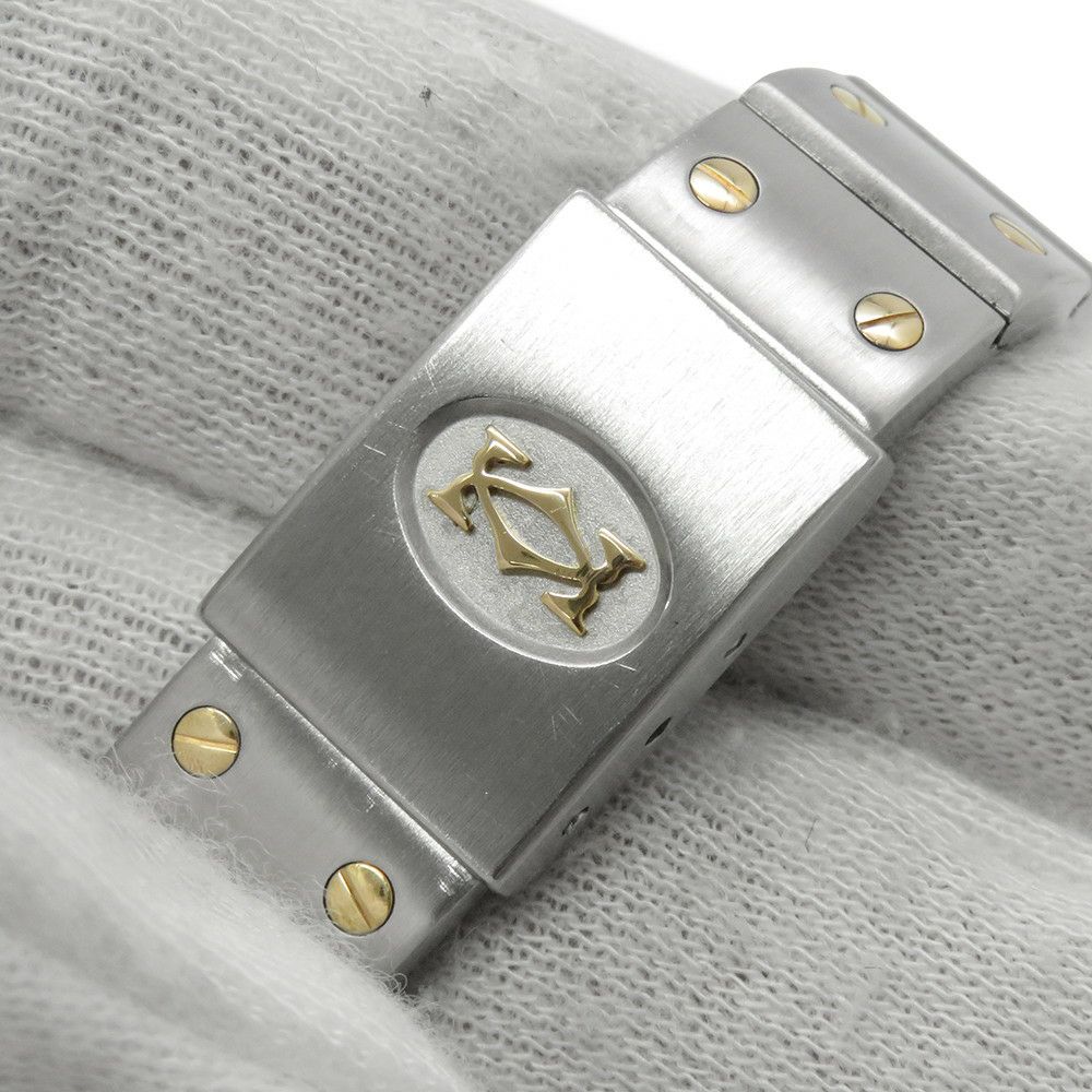 カルティエ サントスガルベ SM W20012C4 Cartier 腕時計 クォーツ アイボリー文字盤