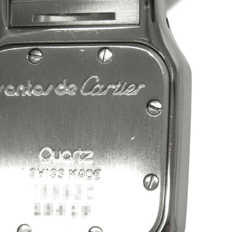 カルティエ サントスガルベ SM W20012C4 Cartier 腕時計 クォーツ アイボリー文字盤