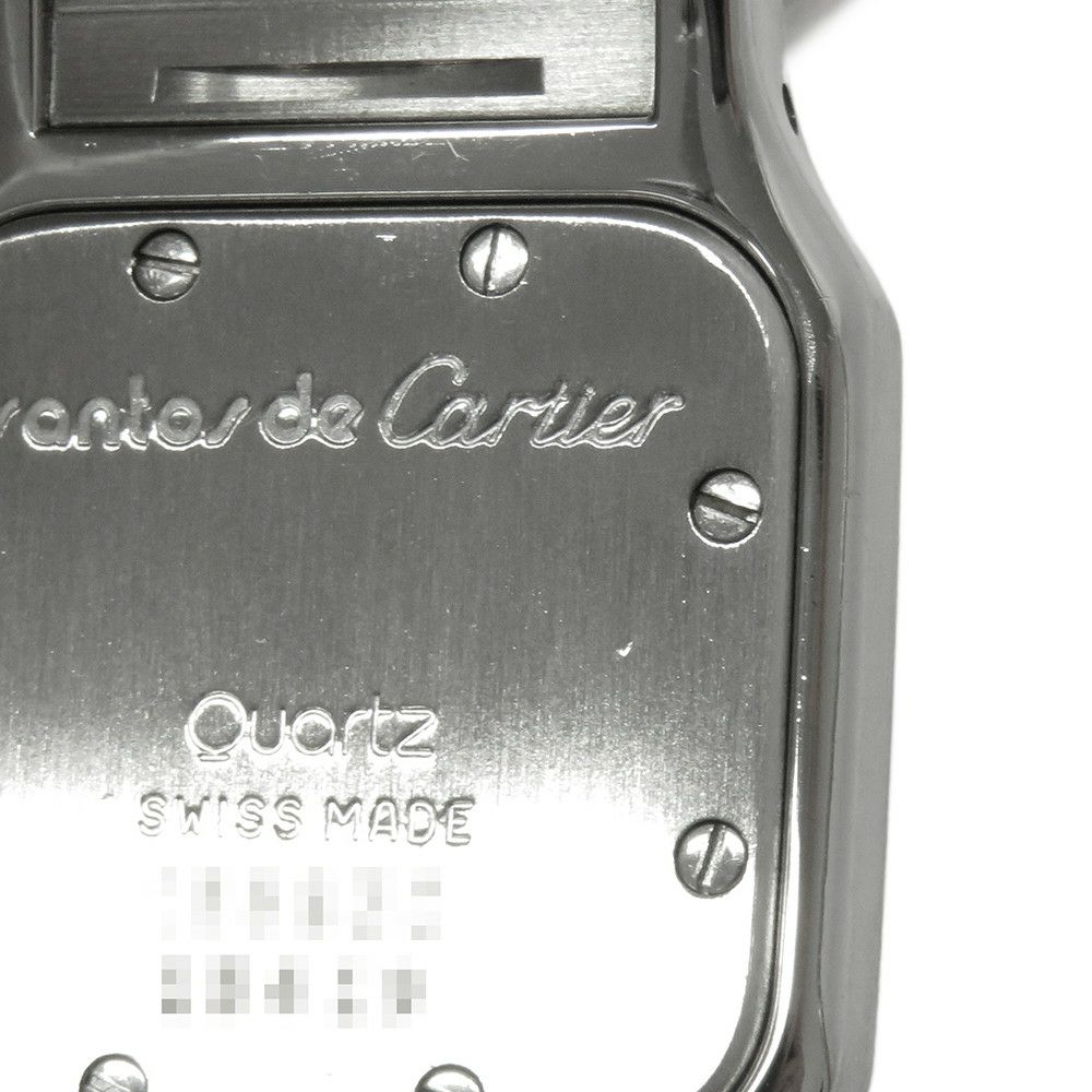 カルティエ サントスガルベ SM W20012C4 Cartier 腕時計 クォーツ アイボリー文字盤