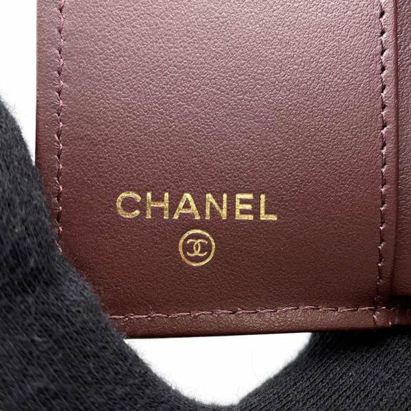 シャネル 三つ折り財布 マトラッセ ココマーク クラシック スモール フラップ ウォレット AP0230 CHANEL 財布 黒