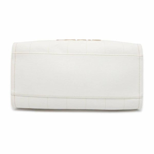 シャネル トートバッグ ドーヴィルライン ココマーク ラージ キャンバス A66941 2wayショルダーバッグ 白