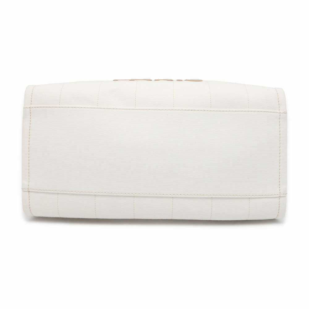 シャネル トートバッグ ドーヴィルライン ココマーク ラージ キャンバス A66941 2wayショルダーバッグ 白