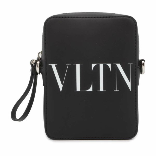 ヴァレンティノ・ガラヴァーニ ショルダーバッグ ロゴ レザー 2Y2B0943WJW VALENTINO 黒