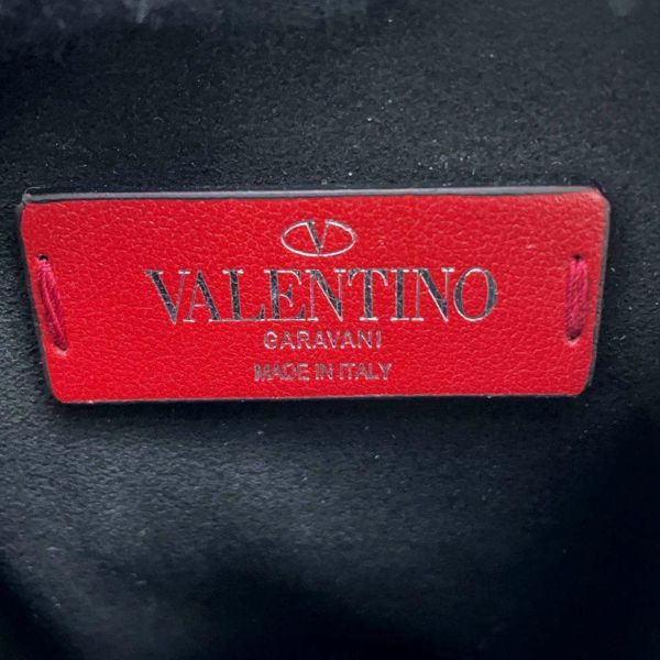 ヴァレンティノ・ガラヴァーニ ショルダーバッグ ロゴ レザー 2Y2B0943WJW VALENTINO 黒