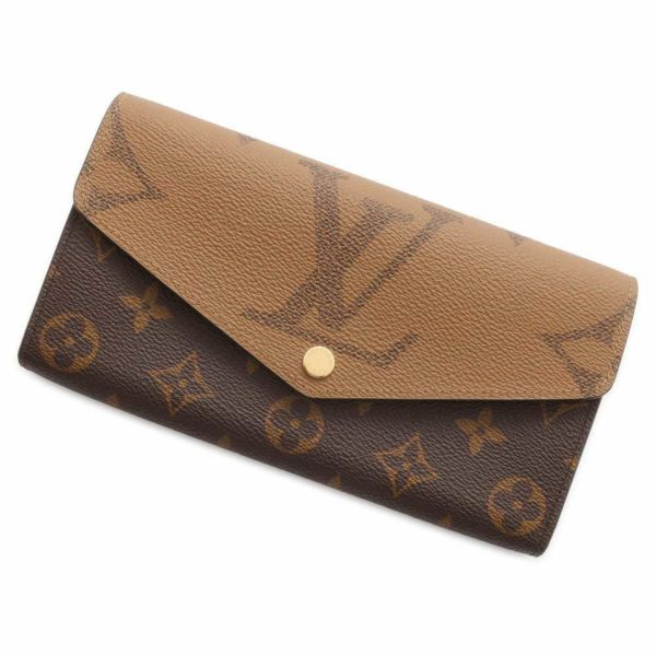 ルイヴィトン 長財布 モノグラム・ジャイアント モノグラム・リバース ポルトフォイユ・サラ M80726 LOUIS VUITTON 黒