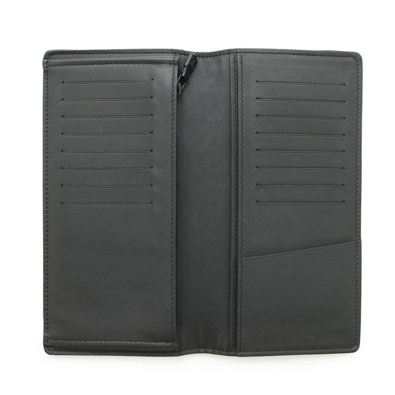 ルイヴィトン 長財布 モノグラム・シャドウ ポルトフォイユ・ブラザ M62900 ヴィトン メンズ ブラック 黒