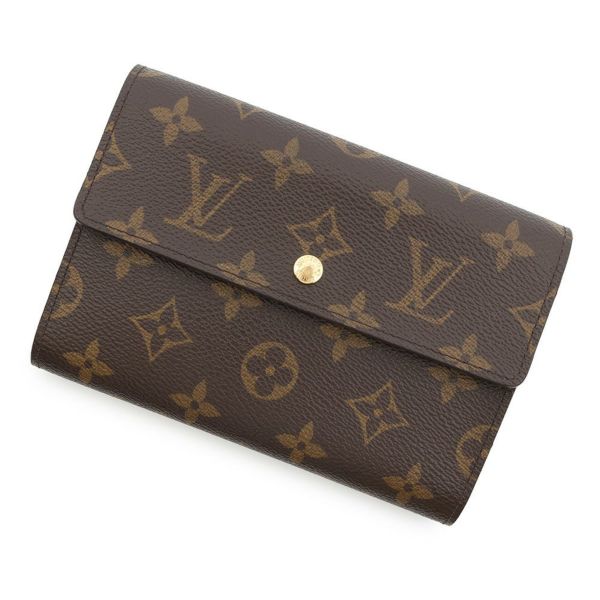 ルイヴィトン  三つ折り財布 モノグラム ポルトトレゾール・エテュイ・パピエ M61202 LOUIS VUITTON 財布