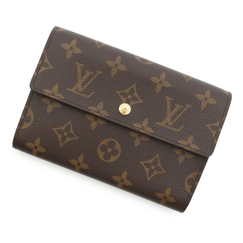 ルイヴィトン  三つ折り財布 モノグラム ポルトトレゾール・エテュイ・パピエ M61202 LOUIS VUITTON 財布