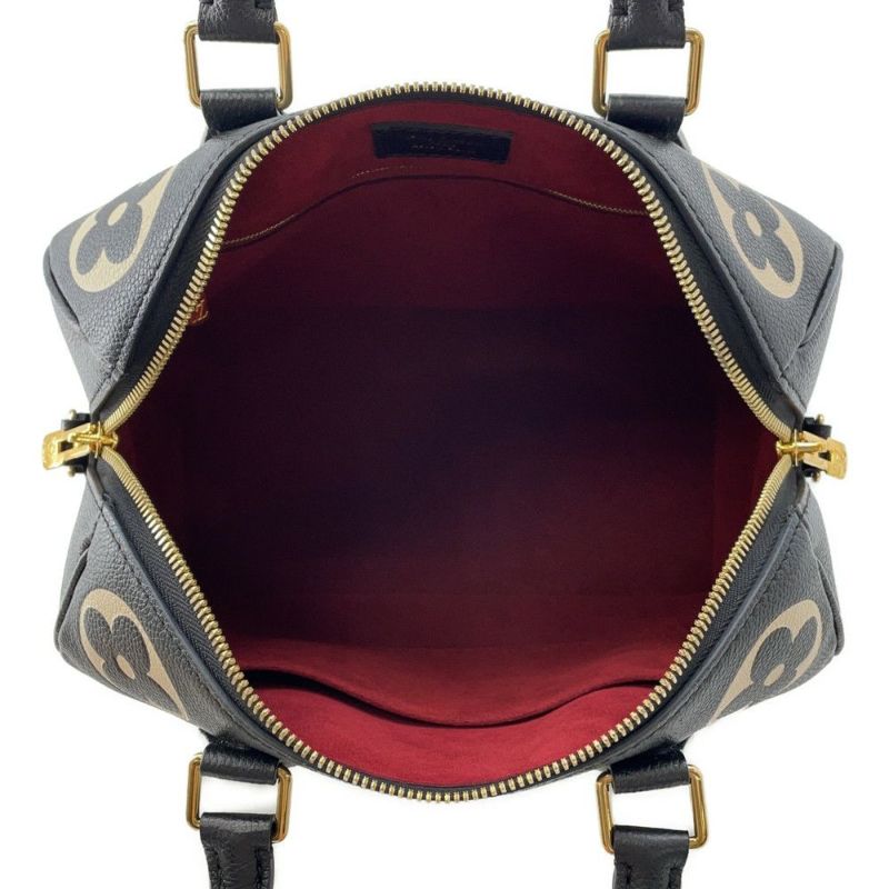 ルイヴィトン ハンドバッグ バイカラーモノグラム・アンプラント スピーディ・バンドリエール25 M58947 2way 黒 ブラック