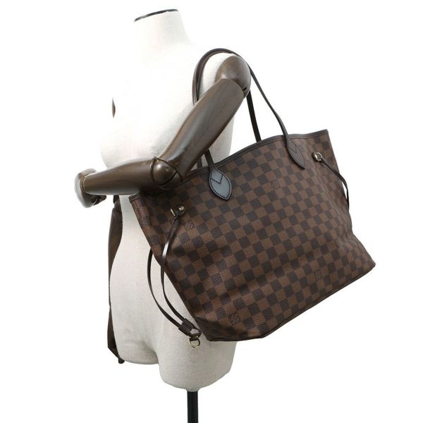 LOUIS VUITTON ダミエ・エベヌ トートバッグ ルイヴィトン トートバッグ ダミエ・エベヌ ネヴァーフルMM