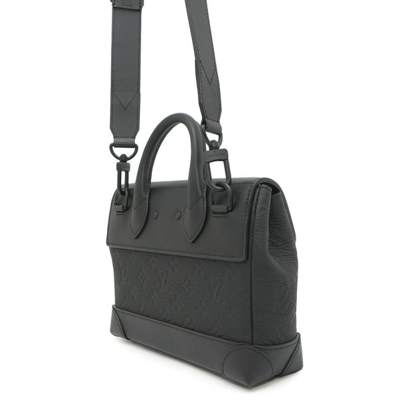 ルイヴィトン ハンドバッグ モノグラム・トリヨン スティーマーPM M24436 LOUIS VUITTON  黒 ブラック メンズ