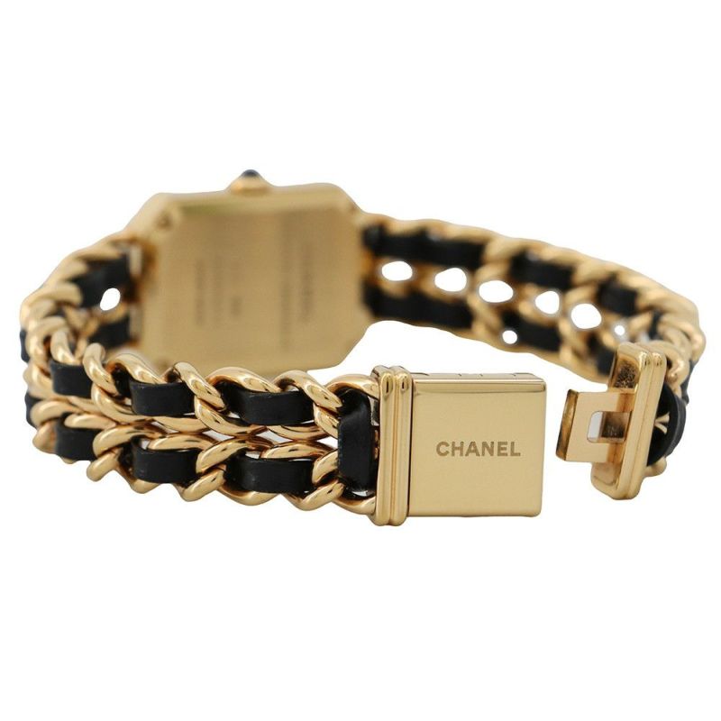 シャネル プルミエール エディション オリジナル XL H6951 CHANEL 腕時計 クォーツ 黒文字盤