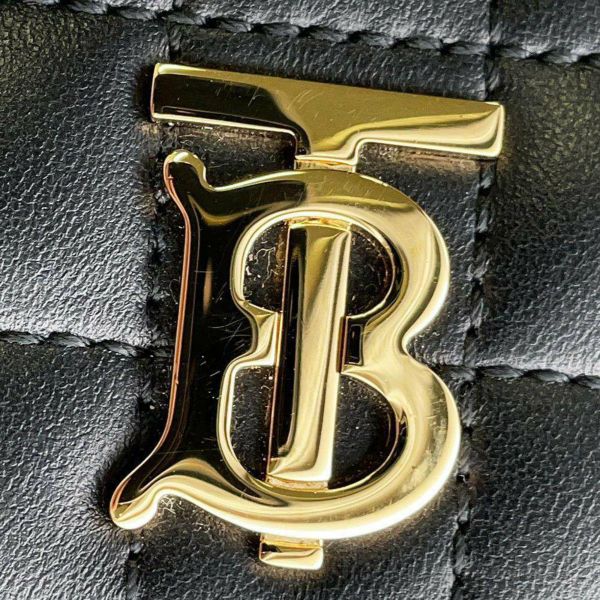 バーバリー チェーンショルダーバッグ ローラクラッチ レザー 8066176 BURBERRY バッグ 黒