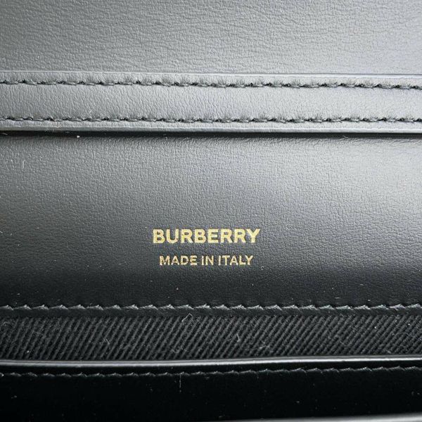 バーバリー チェーンショルダーバッグ ローラクラッチ レザー 8066176 BURBERRY バッグ 黒