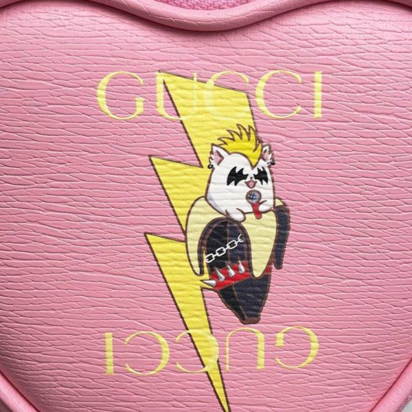 グッチ コインケース ハートシェイプ ばなにゃ コラボ レザー 701062 GUCCI 財布