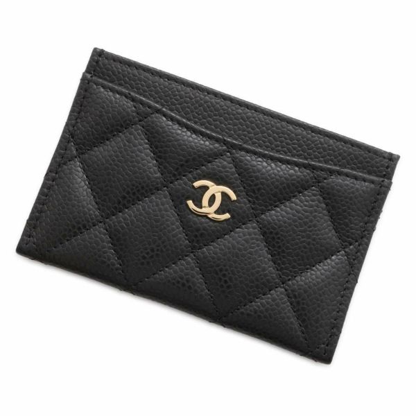 シャネル カードケース クラシック マトラッセ ココマーク キャビアスキン AP0213 CHANEL 定期入れ