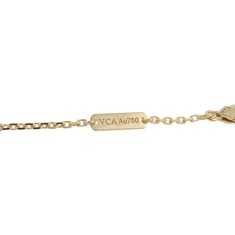 ヴァンクリーフ&アーペル ネックレス ヴィンテージ アルハンブラ ペンダント ギヨシェ K18YGイエローゴールド VCARP4KL00