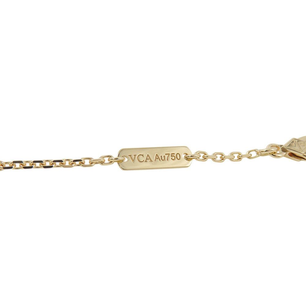 ヴァンクリーフ&アーペル ネックレス ヴィンテージ アルハンブラ ペンダント ギヨシェ K18YGイエローゴールド VCARP4KL00