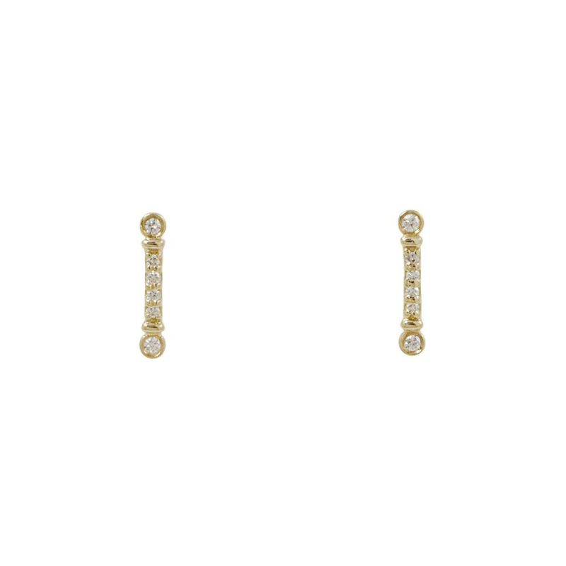 ティファニー ピアス フルール ド リス ステム ピアス ダイヤモンド K18YGイエローゴールド Tiffany&Co.